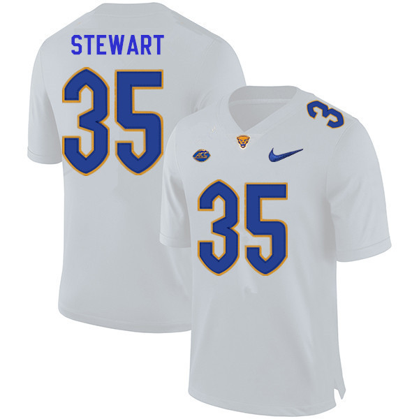 Men #35 Isaiah Stewart Pitt Panthers College Football Jerseys Sale-White